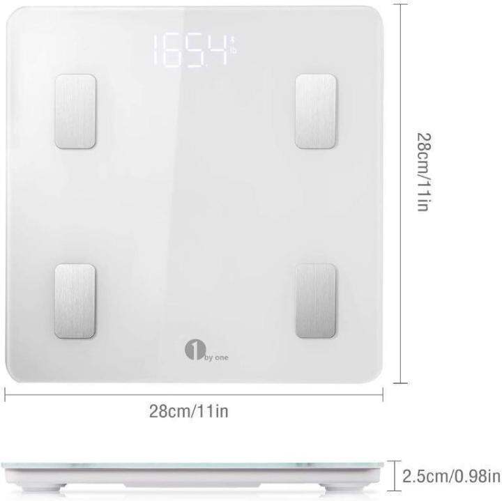 1 BY ONE Smart Body Fat Scales, Body Composition Analyzer Bathroom