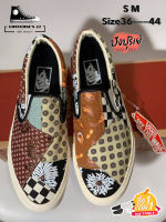 [SALE 50%] รองเท้าVans Slip-On Lofter Paisley Checkerboard  ( ลิขสิทธิ์แท้ ) size:36-45EU รองเท้าลำลอง รองเท้าแวนส์สลิปออน รองเท้าผ้าใบชายหญิง พร้อมกล่องครบเซท