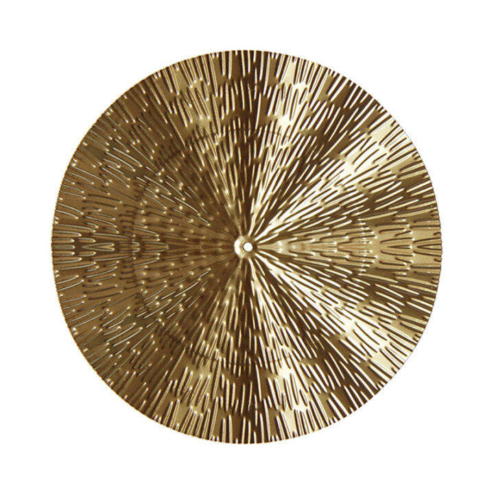 Dekorasi Dinding Emas Bulat, Dekorasi Dinding Logam Gantung Tidak