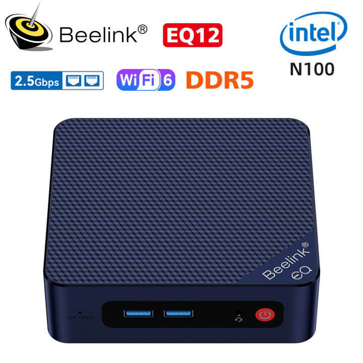 Beelink EQ12 Intel 12th N100 Mini PC Windows 11 DDR5 8/16GB 500GB NVME
