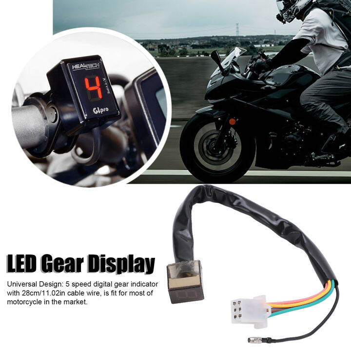 Digital Gear Indicator Waterproof Shift Lever Sensor For Motorcycle