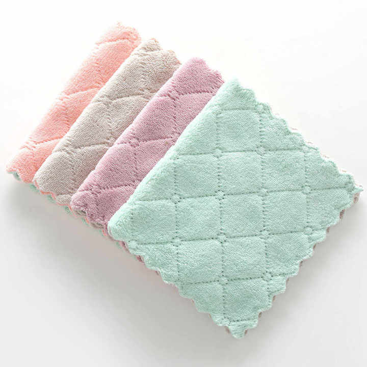 1pc Convenient Washcloths Non Stick Oil Coral Velvet Hanging Hand Towels  Kitchen Dishclout Cleaning Cloth Dish Towel Light Strong Water Absorption  Capacity Fast Drying Without Lint - Yahoo Shopping