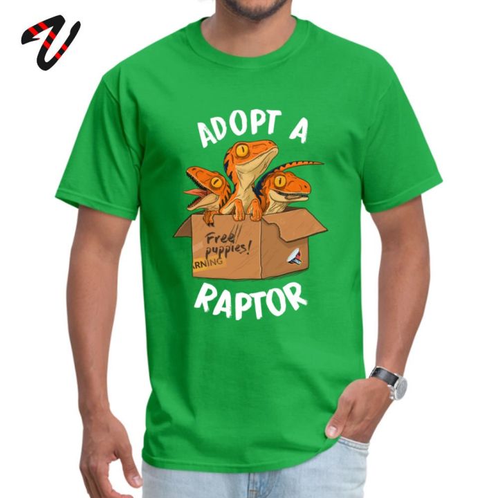 adopt-a-raptor-t-shirt-new-listing-men-tshirt-funny-cartoon-baby-t-rex-print-t-shirt-love-father-day-gift-clothes-free-shipping