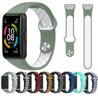 สายนาฬิกาข้อมือซิลิโคนแบบปรับได้สำหรับสาย Huawei 6 /Honor Band 6สมาร์ทวอท์ชสายรัดข้อมือ