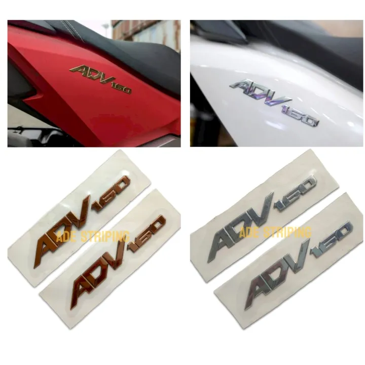 EMBLEM LOGO TULISAN HONDA ADV 160 3D 1SET KANAN KIRI | Lazada Indonesia