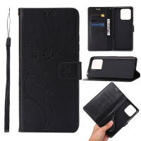 Redmi 10C Wallet Case, WindCase Flower Pattern PU Leather Case for Xiaomi Redmi 10C Bookstyle Flip Stand Cover