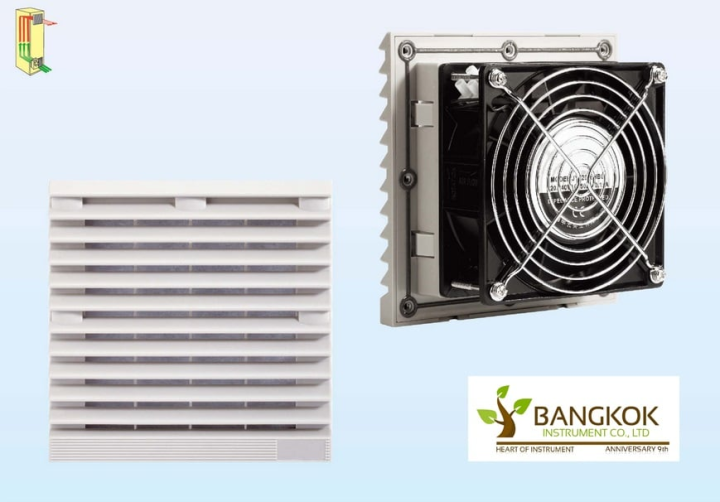 พัดลมระบายความร้อนในตู้คอนโทรล Fan with Filter 804.230 (204x204mm.)