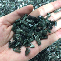 ธรรมชาติสีเขียว Seraphinite T Umbled หินคริสตัลเรกิจักรชิปหินและคริสตัล