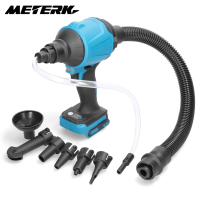 Meterk เครื่องดูดฝุ่นแบบชาร์จไฟได้ลิเธียมไฟฟ้าไร้สาย Inflator ทำความสะอาดพื้นที่แคบฝุ่นพัดลมเป่าเข้ากันได้กับแบตเตอรี่ Makita