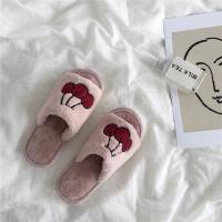 Plush Indoor Home Women Men Anti Slip Shoes Soft Warm Cotton Silent Slippers