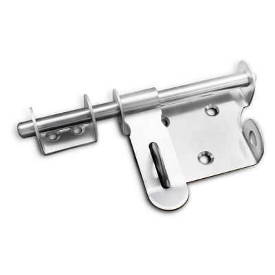 【LZ】卍►☏  Anti-theft Durable Staple Stainless Steel Slide Bolt Hasp Hardware Door Latch Gate Trumpet Home Safety Practical Lock