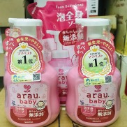 sữa tắm gội Arau baby cho bé chai 450ml, túi 400ml