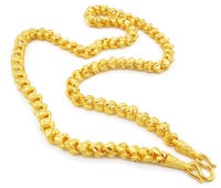 24K Thai Jewelry Thai Baht Yellow Gold Plated  Men Necklace 24 inch 5 Baht