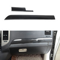 2Pcs Carbon Fiber Dashboard Center Control Panel Decorative Cover Trim for 2008-2020