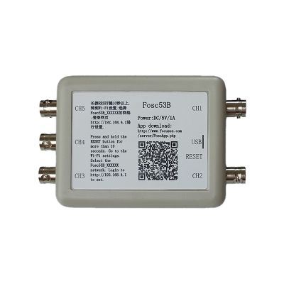 Fosc53B Wireless Wi-Fi 5-Channel USB Oscilloscope Virtual Data Storage Acquisition Recorder Automotive Maintenance Tool Accessories Kits