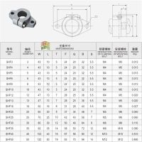 Hot Selling 1-4X SHF8 SHF10 SHF12 SHF16 Aluminum Linear Rod Rail Shaft Support 8Mm 10Mm 12Mm 16Mm For CNC Router XYZ Table 3D Printer Parts