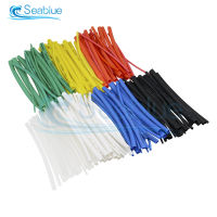 140 ชิ้นรถสายเคเบิลชุดท่อหดความร้อนท่อห่อแขนสารพัน 7 สีผสมสีท่อ Sleeving Wrap ลวด-ferrutghggf