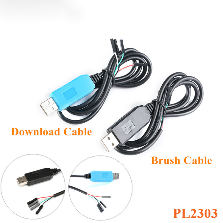 2PCS PL2303 PL2303HX USB To UART TTL PL2303TA Convert Serial Cable