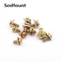 50pcs Square washer two combination screw M3 M3.5 M4 PM cross round head pan head pad nickel plated small screws