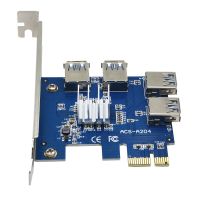 【NEW】 System Zone TISHRIC PCI ตัวคูณแบบด่วน PCIE 1ถึง4อะแดปเตอร์ Riser ฮับต่อพ่วงตัวคูณ PCI Riser สำหรับการขุด