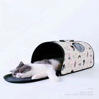 △❂ Cat Carrier Bag Outdoor Dog Foldable Eva Pet Mesh Pet Dog Carrier Backpack Breathable Carrying Transparent Suitcase Gato Mochila