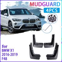 แผ่นบังโคลนรถสำหรับ BMW X1 F48 2016 ~ 2019 2017 2018ยามที่กันโคลนติดรถยนต์ที่ปัดโคลนแผ่นบังโคลนรถอุปกรณ์ตกแต่งรถยนต์