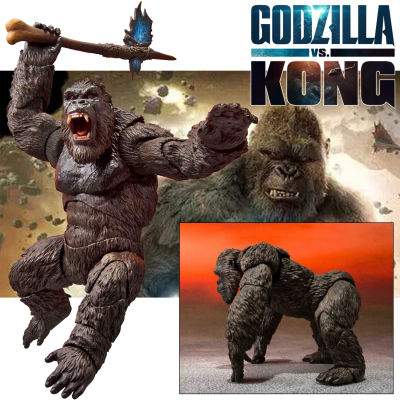 Figma ฟิกม่า Figure Action S.H.MonsterArts Kong from Movie จากหนังดังเรื่อง Godzilla vs Kong 2021 ก็อดซิลล่า ปะทะ คอง คิงคอง Ver แอ็คชั่น ฟิกเกอร์ Anime อนิเมะ การ์ตูน มังงะ ของขวัญ Gift จากการ์ตูนดังญี่ปุ่น สามารถขยับได้ Doll ตุ๊กตา manga Model โมเดล