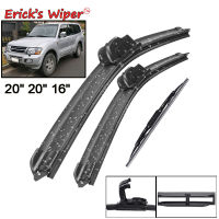 Wiper Front &amp; Rear Wiper Blades Set Kit For Mitsubishi Pajero Montero V60 00 - 06 Windshield Windscreen 20"20"16"