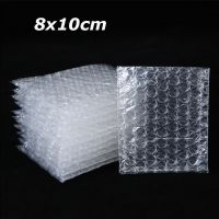 100pcs 8x10cm Plastic Wrap Envelope White Bubble Packing Bags PE Clear Shockproof Packaging Bag Double Film Bubble Bag