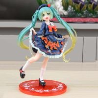 ฟิกเกอร์ Hatsune Miku ฟิกเกอร์ตัวการ์ตูน15 Cm,ฟิกเกอร์ตัวการ์ตูนจาก PVC อนิเมะใบเมเปิลของขวัญสำหรับตกแต่งตุ๊กตา