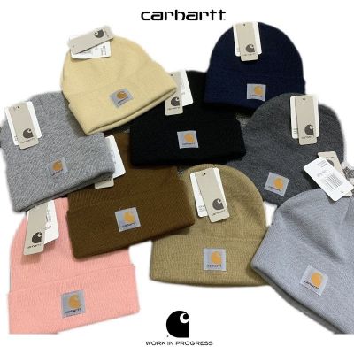หมวก Cartt หมวกถัก Carhart หมวกขนสัตว์การใช้เครื่องมือที่อบอุ่นคลาสสิกหมวก Topi Dingin ฤดูใบไม้ร่วงและฤดูหนาวเข้าเป็นคู่พอดี
