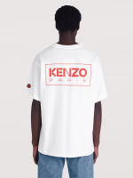 K-EZO สำหรับทุกเพศเสื้อยืดแขนสั้นโลโก้ชื่อย่อแบบลำลองใหม่สำหรับฤดูใบไม้ผลิ/ฤดูร้อน