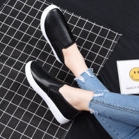 Ready Stock Korean Trendy Woman Sneakers PU Flat Shoes Flat Sport Shoes