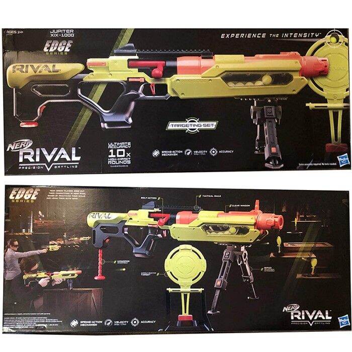 NERF Rival Blaster Jupiter XIX1000 Edge Series with Target &10 Rounds