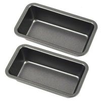 2Pcs Bread Pans for Baking Nonstick Carbon Steel Loaf Pan Tray Toast Mold Cake Loaf Pastry Toast Box Baking Pan Bakeware