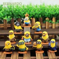 ☸ BERNARDO 6pcs/10pcs/12pcs Minions Cute Figure Toys Action Figurine Miniatures Statue Minioning Desktop Decorations Kawaii PVC Anime Figure