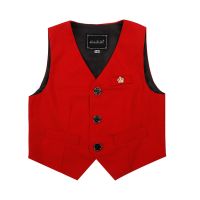 （Good baby store） Vest For Boy Gentleman Kids Violin Dance Show Waistcoat Child Performence Tuxedo Vest Children 1Year Birthday Party Wedding Wear