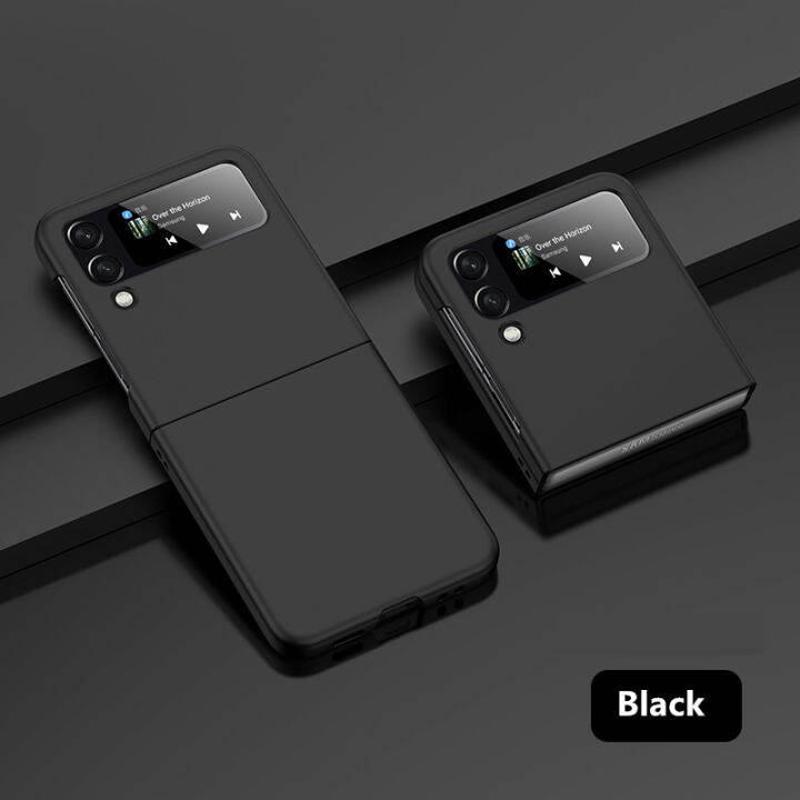 Luxury Business Case สำหรับ Samsung Galaxy Z Flip 4 Smausng Z Flip 3ภาพวาด Hard PC Shell Ultra