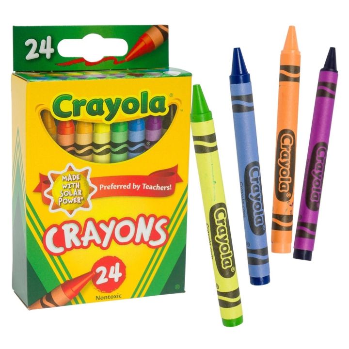 【Hot Sales】 MnKC Crayola Crayons 8 Colors 16 Colors 24 Colors Coloring ...