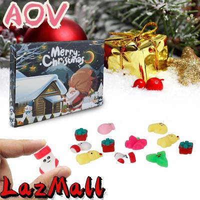 AOV คริสต์มาสจุติปฏิทินกล่องคริสต์มาสนับถอยหลังกล่องของขวัญชุดที่มี24ปริศนาลวดโลหะและบีบของเล่น COD จัดส่งฟรี