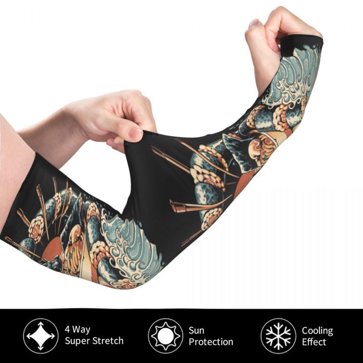 japanese-food-sun-uv-protection-cooling-arm-sleeves-women-men-dragon-sushi-ramen-sports-fishing-tattoo-cover-up-sleeves