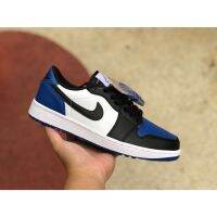 2023 HOT Original ΝΙΚΕ Ar J0dan 1 R Low Golf Black Blue Toe Fashion Basketball Shoes Trendy Sports Shoes (Free Shipping)