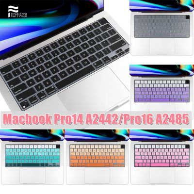 Laptop Keyboard Cover for Macbook Pro14 16 M1 Max 2021 Silicone English Keyboard Protector Skin for Macbook Pro 14.2 A2442 A2485