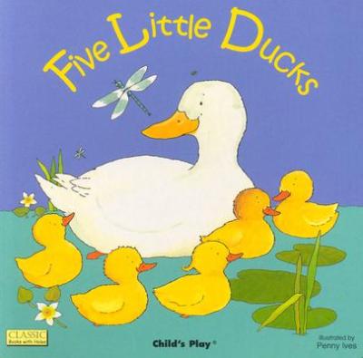 English original child S play cardboard hole Book Liao Caixing book list recommends five little duck