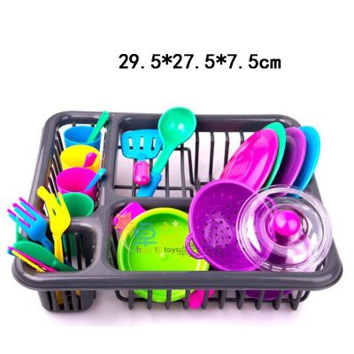 28pc Kids Cutlery Role Play Toy Set Kitchen Utensil Accessories Pots Pans Mini Kitchen Chef Enhance Childrens Hands-on Thinking