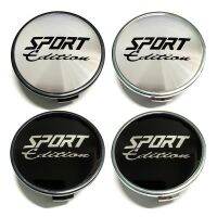 Style 4pc 62mm Sport Edition logo Car Wheel Centre Cap Black Chrome Cap Modified Sports Wheel Hub Cap Cover