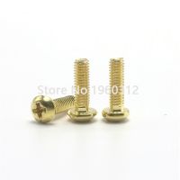 50pcs  M2 M2.5 M3 M4 DIN7985 GB818 Brass Cross Recessed Pan Head PM Screws Phillips Screws Fasteners