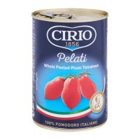 ซีลีโอ มะเขือเทศปอกเปลือกแบบกระป๋อง 400 ก. Cirio Canned Peeled Plum Tomatoes 400 g.