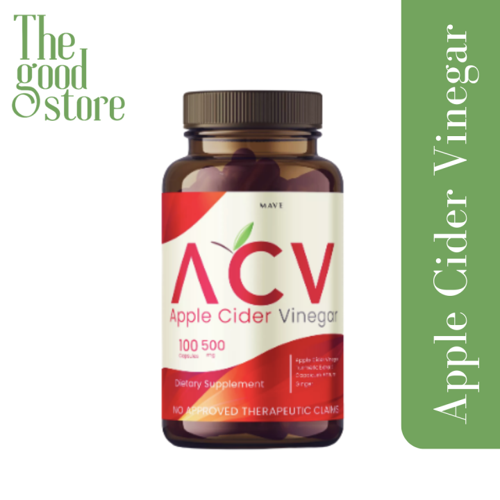 ACV Apple Cider Vinegar Supplement 100 Capsules •Turmeric •Ginger