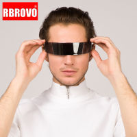 RBROVO Futuristic Wrap Around Sunglasses Men Costume Glasses Novelty Glasses Halloween Party Party Supplies Decoration